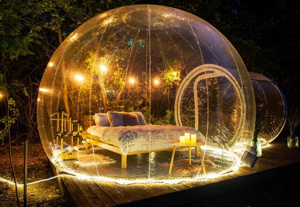 inflatable crystal bubble tent